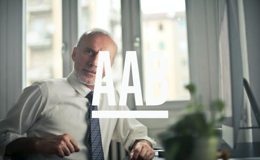 AAB logo on incorrect background